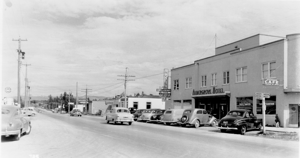 The Aldergrove Hotel in the 1950s