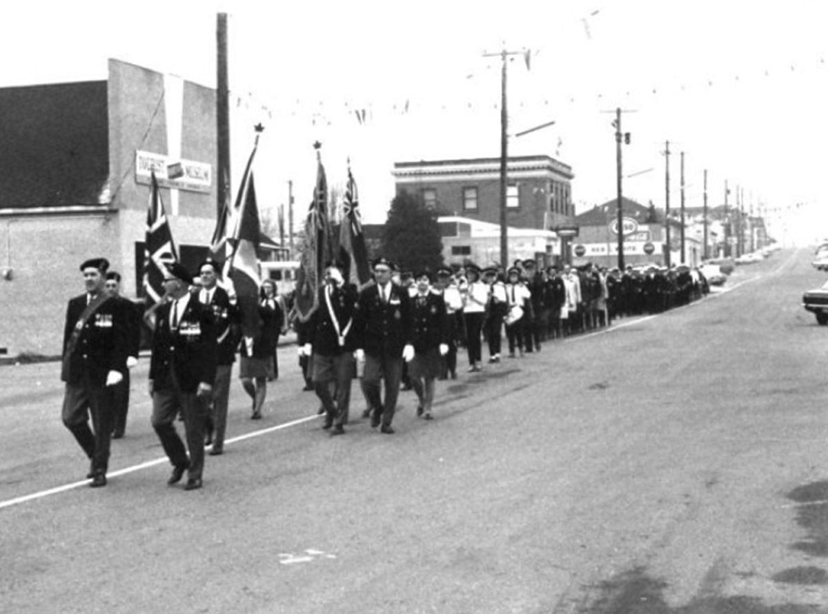 Procession on Dunsmuir