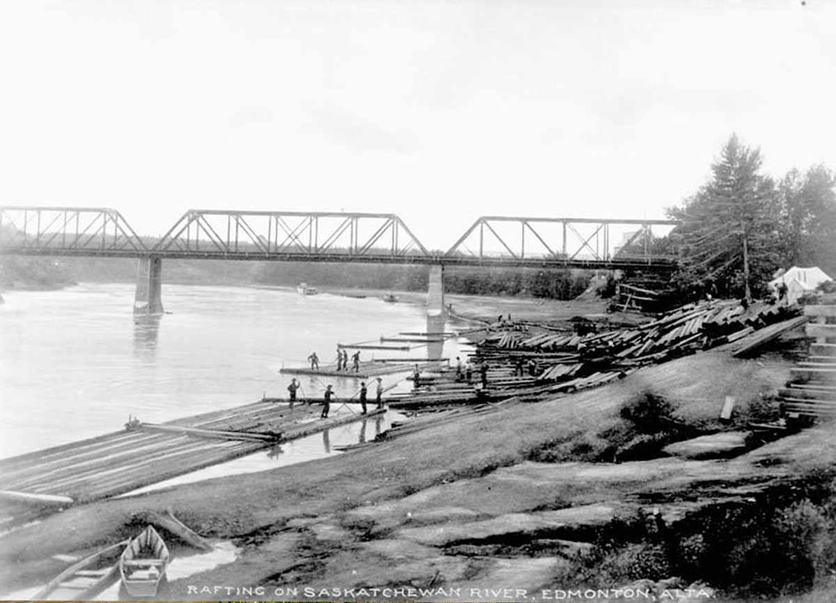 Rafting on the North Saskatchewan