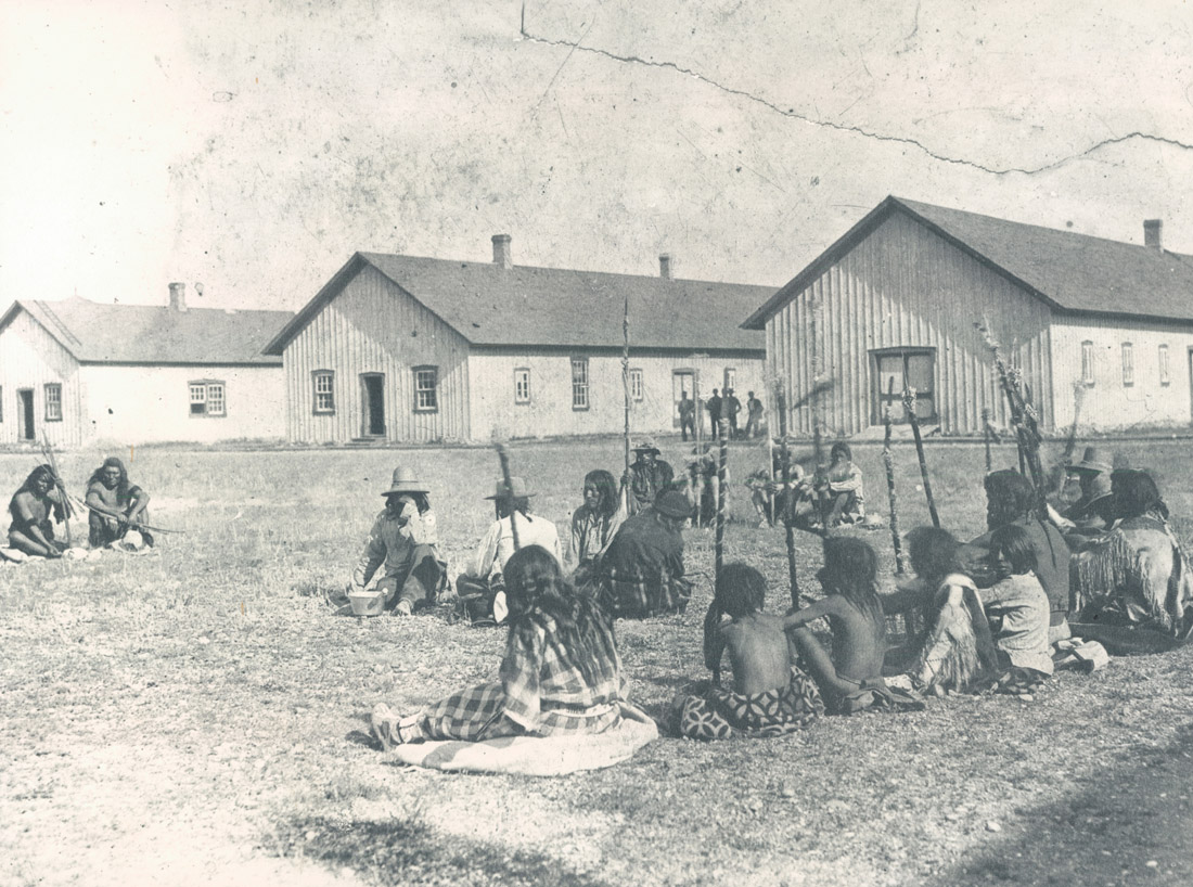 Blackfoot at the N.W.M.P Barracks