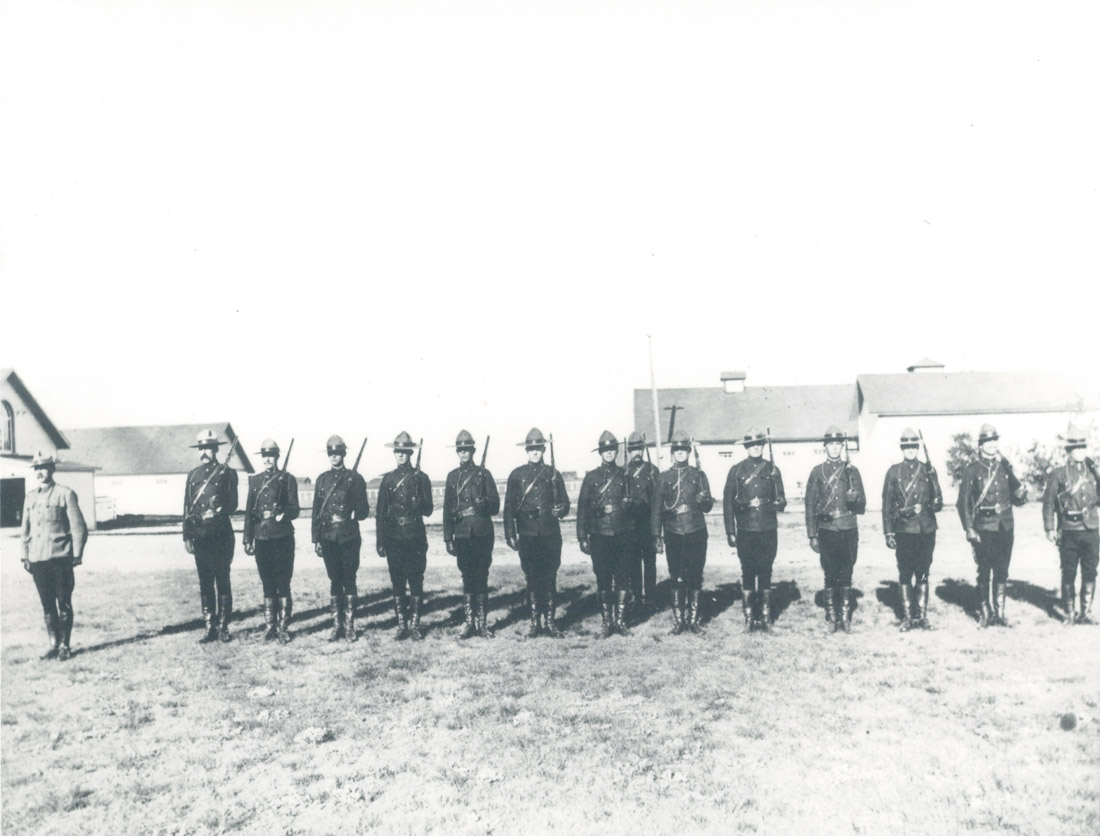 Mounties at Attention