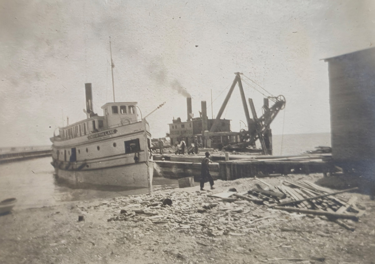 Dredger at the Pier