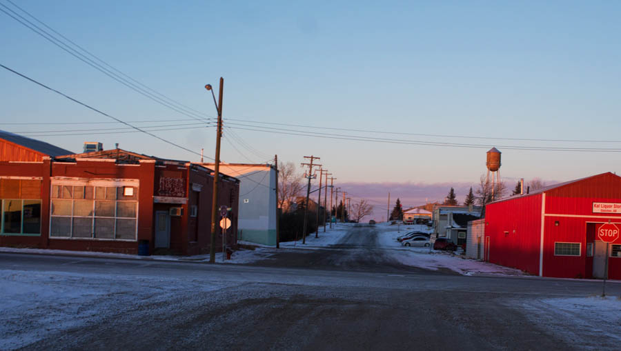 Looking up 4th Ave.