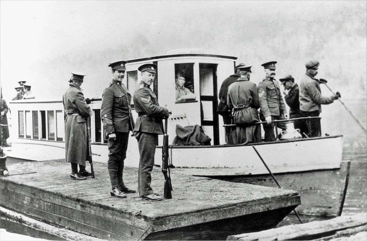 Guards on the Ferry