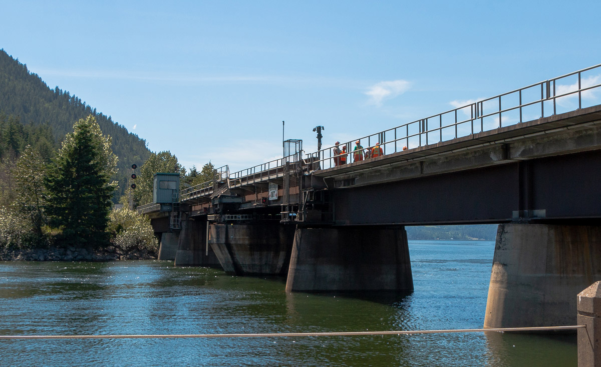 Building Sicamous Bridge