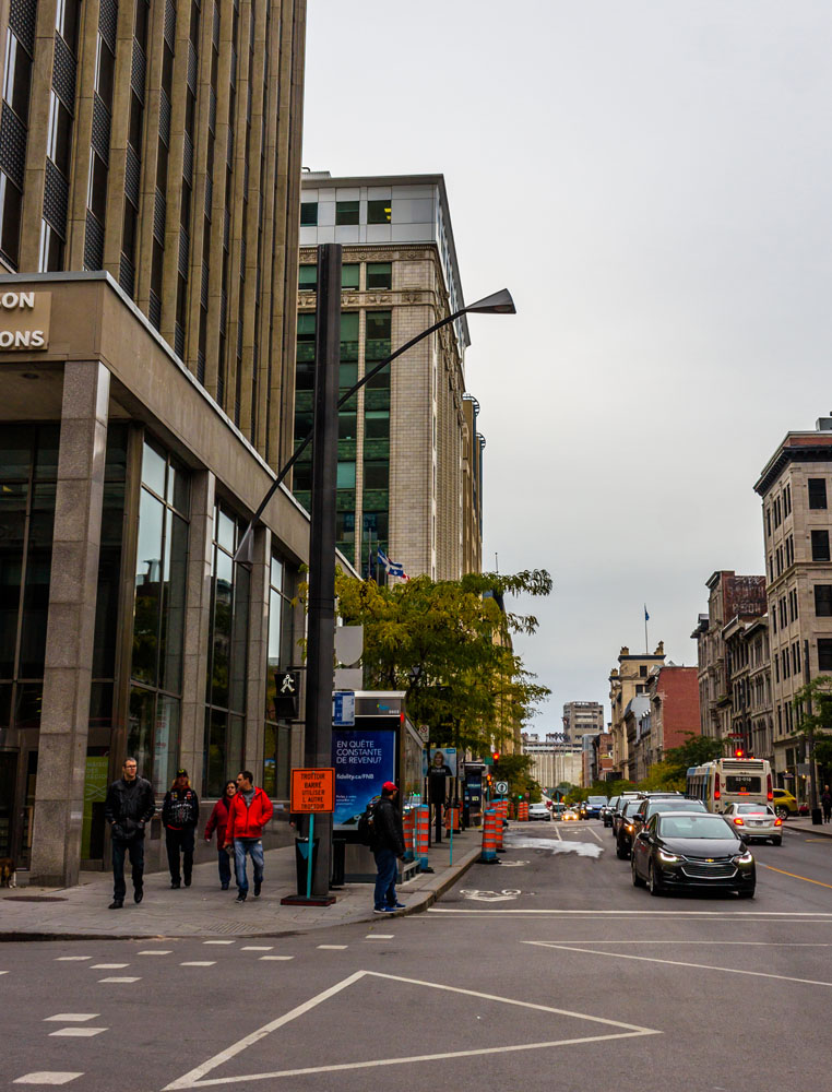 Crossing St. Jacques Street