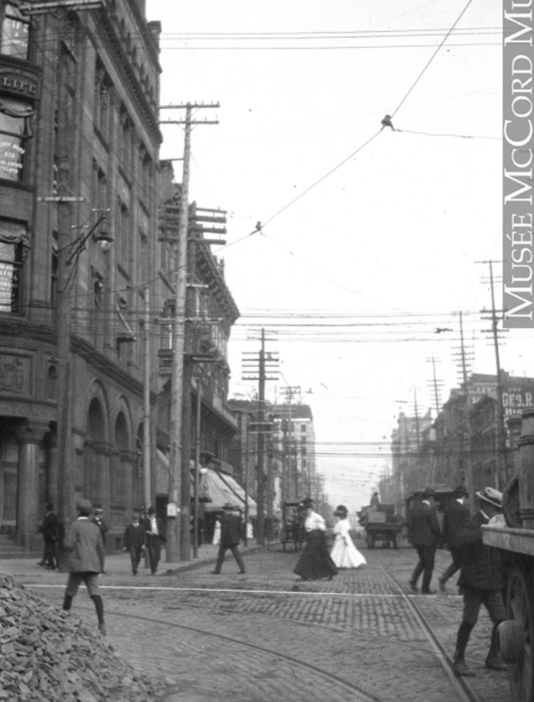 Crossing St. Jacques Street