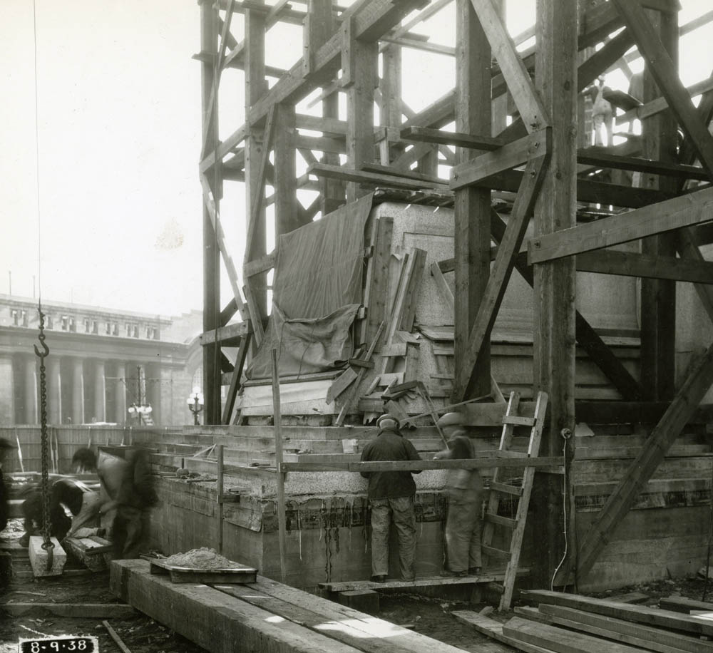 Construction of the National War Memorial