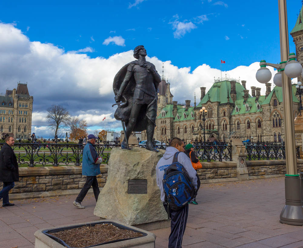 Unveiling of the Sir Galahad Monument