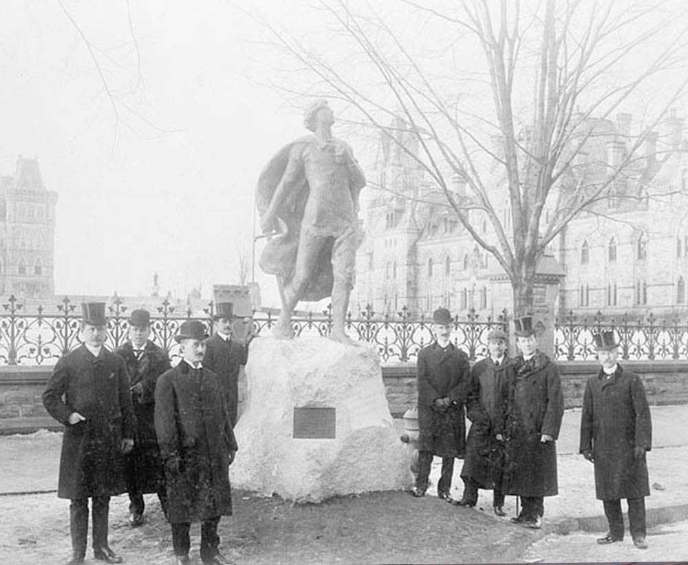 Unveiling of the Sir Galahad Monument
