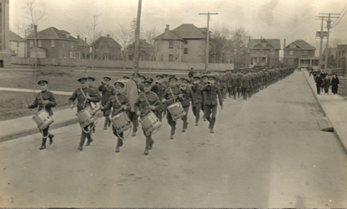 Soldiers Preparing to Ship Out in 1914