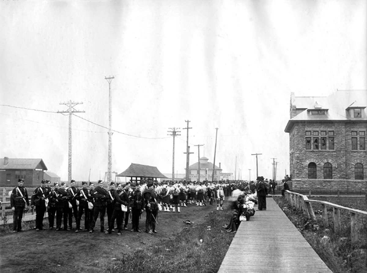 Soldiers Ending the 1903 Riot