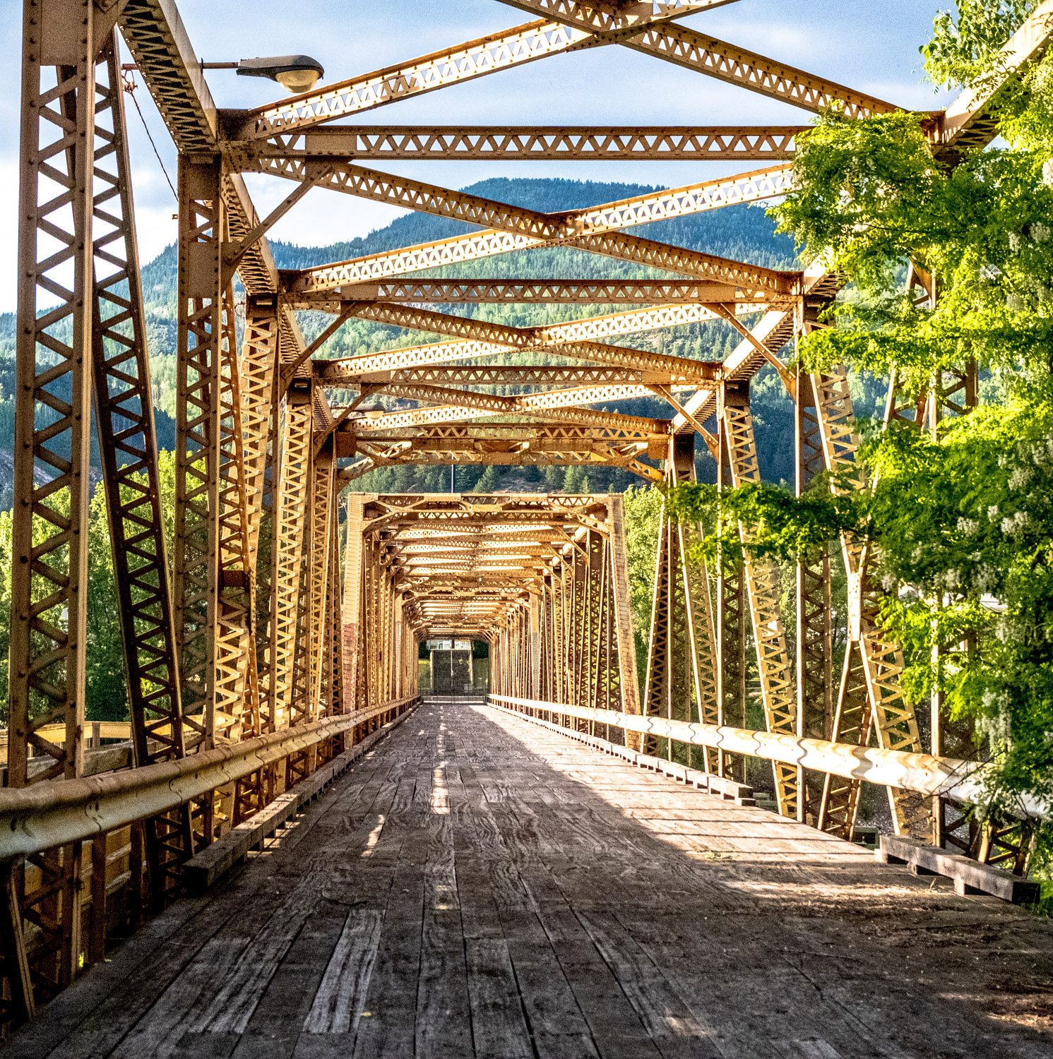 Children Crossing the Bridge