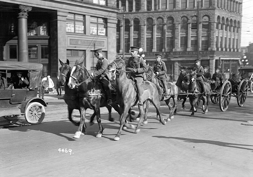 Artillerymen on Parade