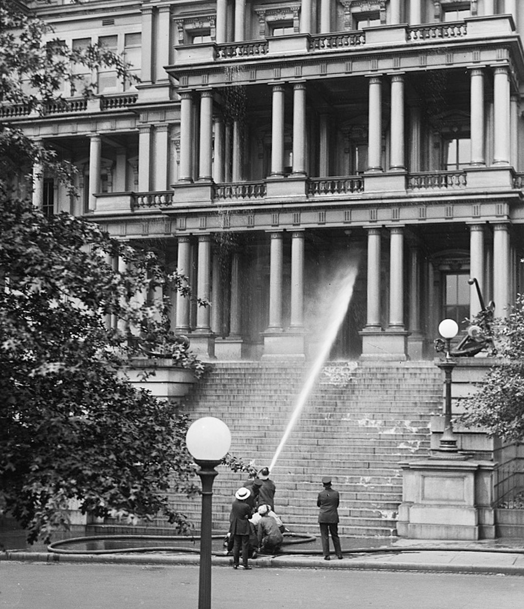 Hosing Down Building