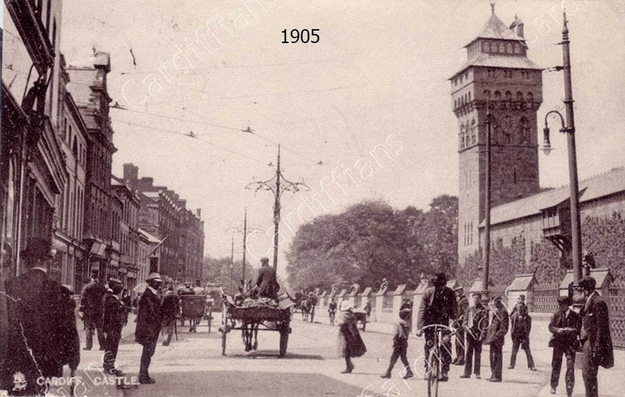 In Front of Cardiff Castle