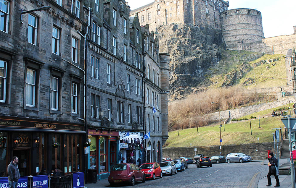 Castle over Grassmarket