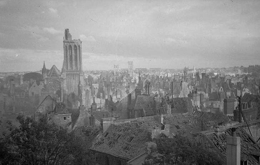 View of the Caen Ruins