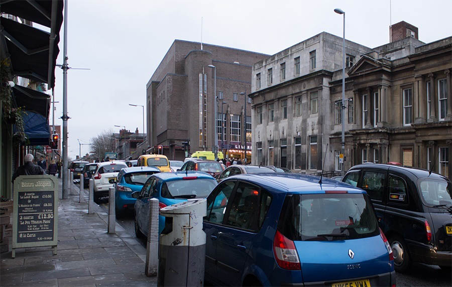 Philharmonic Hall Burning