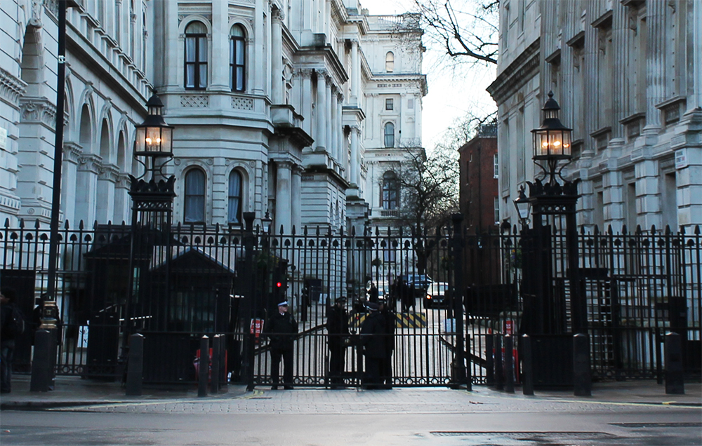 Police by Downing Street