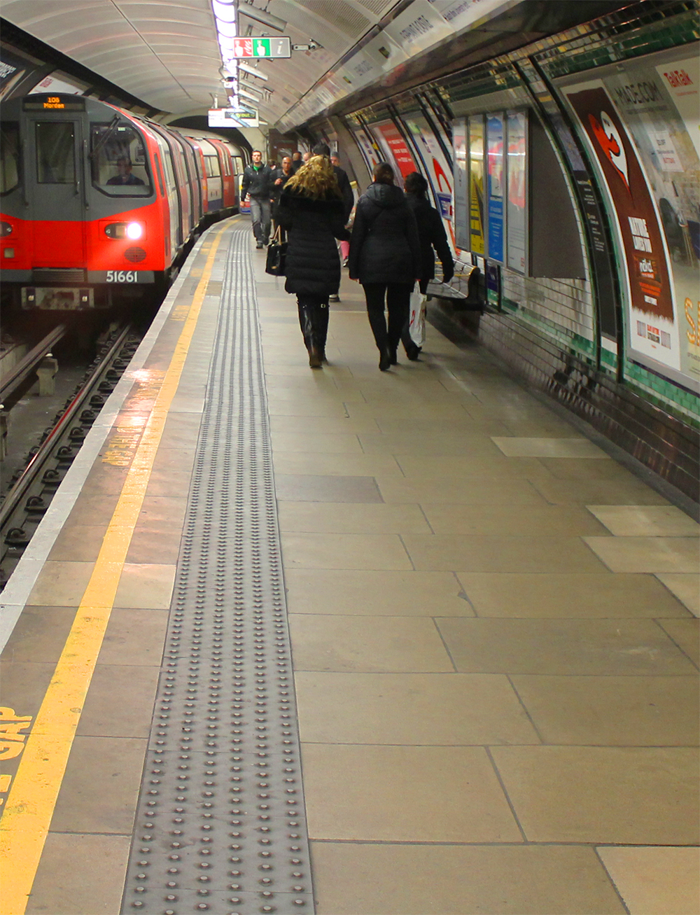 Sleeping in Tube Station