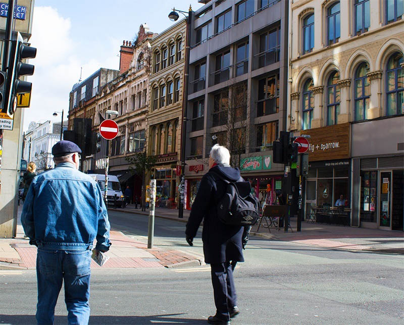 Women Crossing the Street