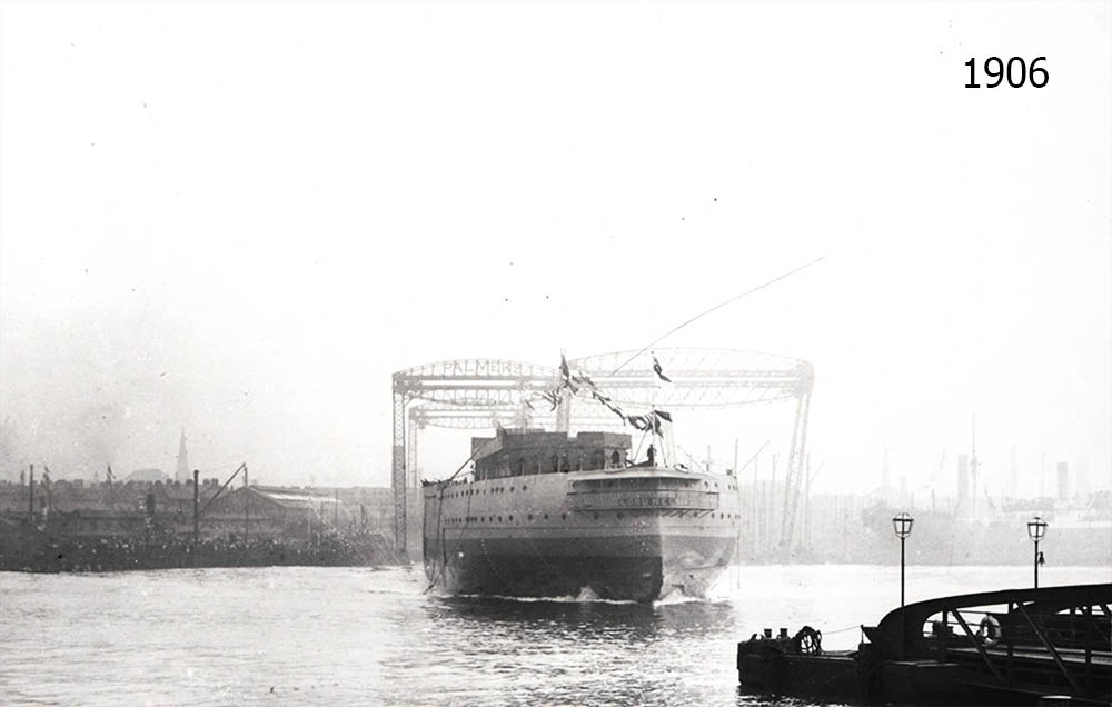 Launching HMS Lord Nelson