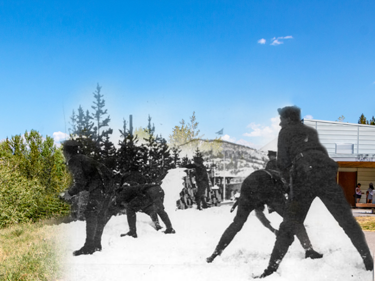 Guards Throwing Snowballs