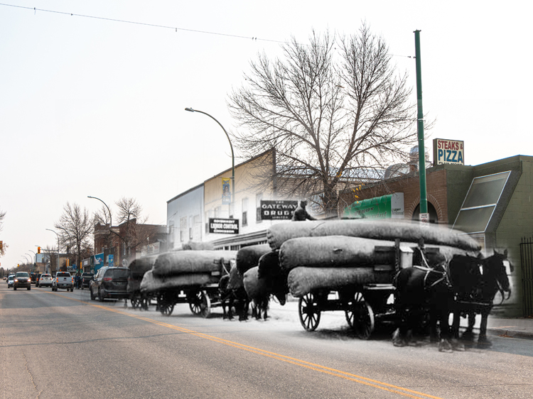 Canoes on Wagons