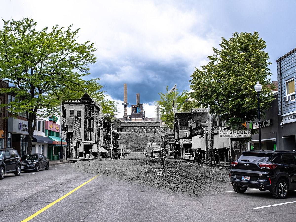 Postcard view of Bay Avenue